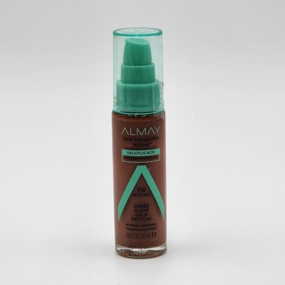 Almay Clear Complexion Makeup 910 Mocha Hypoallergenic Fragrance Free New Sealed